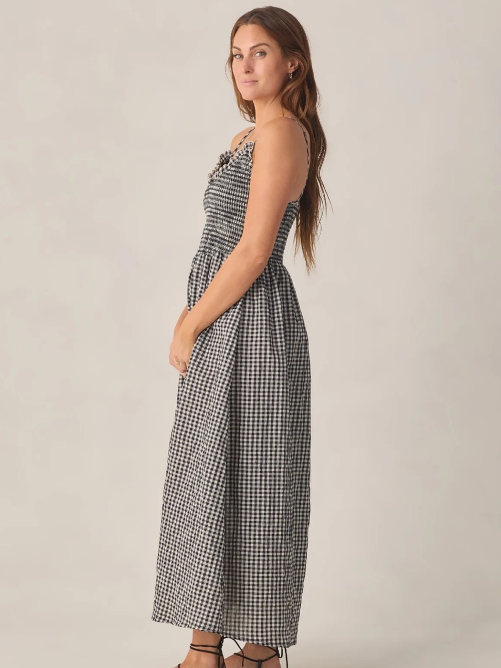 RYLEE + CRU
Women's Chrissy Dress Black Check - Picture 2 of 5